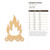 Campfire Flames Wood Cutout - Unfinished Baltic Birch Craft Shape