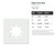 Eight Point Star Reusable Mylar Stencil - 10 mil Paint and Craft Stencil