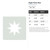 Eight Point Star Reusable Mylar Stencil, 10 mil Plastic Paint Stencil for Crafts and Decor