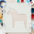 Dala Horse Reusable Mylar Stencil - 10 mil Paint and Craft Stencil