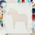 Dala Horse Reusable Mylar Stencil, 10 mil Plastic Paint Stencil for Crafts and Decor