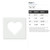 Heart 1 Reusable Mylar Stencil - 10 mil Paint and Craft Stencil