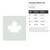 Canadian Maple Leaf Reusable Mylar Stencil, 10 mil Plastic Paint Stencil for Crafts and Decor