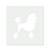 Poodle 2 Reusable Mylar Stencil - 10 mil Paint and Craft Stencil
