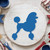 Poodle 2 Reusable Mylar Stencil - 10 mil Paint and Craft Stencil