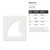 Shark Fin Reusable Mylar Stencil - 10 mil Paint and Craft Stencil