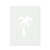 Palm Tree Reusable Mylar Stencil - 10 mil Paint and Craft Stencil