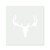 Deer Skull Reusable Mylar Stencil - 10 mil Paint and Craft Stencil