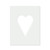 Long Heart Reusable Mylar Stencil - 10 mil Paint and Craft Stencil