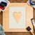 Long Heart Reusable Mylar Stencil - 10 mil Paint and Craft Stencil