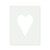 Long Heart Reusable Mylar Stencil, 10 mil Plastic Paint Stencil for Crafts and Decor