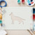 German Shepherd Reusable Mylar Stencil - 10 mil Paint and Craft Stencil
