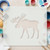 Moose Reusable Mylar Stencil - 10 mil Paint and Craft Stencil