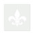 Fleur De Lis 2 Reusable Mylar Stencil - 10 mil Paint and Craft Stencil
