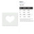 Heart 3 Reusable Mylar Stencil - 10 mil Paint and Craft Stencil