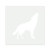 Howling Wolf Reusable Mylar Stencil, 10 mil Plastic Paint Stencil for Crafts and Decor