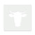 Cow Head Reusable Mylar Stencil - 10 mil Paint and Craft Stencil