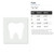 Tooth Reusable Mylar Stencil - 10 mil Paint and Craft Stencil