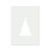 Triangle Christmas Tree Reusable Mylar Stencil - 10 mil Paint and Craft Stencil