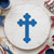 Botany Cross 2 Reusable Mylar Stencil, 10 mil Plastic Paint Stencil for Crafts and Decor