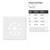 Simple Snowflake Reusable Mylar Stencil - 10 mil Paint and Craft Stencil