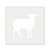 Lamb Reusable Mylar Stencil - 10 mil Paint and Craft Stencil