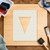 Triangle Bunting Reusable Mylar Stencil - 10 mil Paint and Craft Stencil
