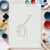 Giraffe Reusable Mylar Stencil - 10 mil Paint and Craft Stencil