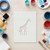 Giraffe Reusable Mylar Stencil - 10 mil Paint and Craft Stencil