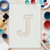 Letter J Reusable Mylar Stencil - 10 mil Paint and Craft Stencil