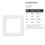 Rounded Square Reusable Mylar Stencil - 10 mil Paint and Craft Stencil