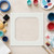 Rounded Square Reusable Mylar Stencil - 10 mil Paint and Craft Stencil