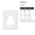 Candy Corn Reusable Mylar Stencil - 10 mil Paint and Craft Stencil