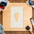 Light Bulb Reusable Mylar Stencil - 10 mil Paint and Craft Stencil