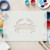Crab 1 Reusable Mylar Stencil - 10 mil Paint and Craft Stencil