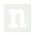 Lowercase Letter N Reusable Mylar Stencil - 10 mil Paint and Craft Stencil