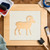 Ram Reusable Mylar Stencil - 10 mil Paint and Craft Stencil