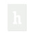 Lowercase Letter H Reusable Mylar Stencil - 10 mil Paint and Craft Stencil