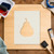 Pear Reusable Mylar Stencil - 10 mil Paint and Craft Stencil