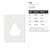 Pear Reusable Mylar Stencil - 10 mil Paint and Craft Stencil