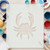 Crab 2 Reusable Mylar Stencil - 10 mil Paint and Craft Stencil