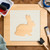 Bunny 2 Reusable Mylar Stencil - 10 mil Paint and Craft Stencil