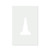 Traffic Cone Reusable Mylar Stencil - 10 mil Paint and Craft Stencil