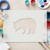 Bear 1 Reusable Mylar Stencil - 10 mil Paint and Craft Stencil