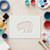 Bear 1 Reusable Mylar Stencil - 10 mil Paint and Craft Stencil