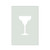 Margarita Glass Reusable Mylar Stencil, 10 mil Plastic Paint Stencil for Crafts and Decor