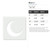 Moon 2 Reusable Mylar Stencil - 10 mil Paint and Craft Stencil