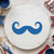 Handlebar Mustache Reusable Mylar Stencil - 10 mil Paint and Craft Stencil