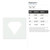 Diamond 3 Reusable Mylar Stencil, 10 mil Plastic Paint Stencil for Crafts and Decor