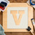 Lowercase Letter V Reusable Mylar Stencil - 10 mil Paint and Craft Stencil